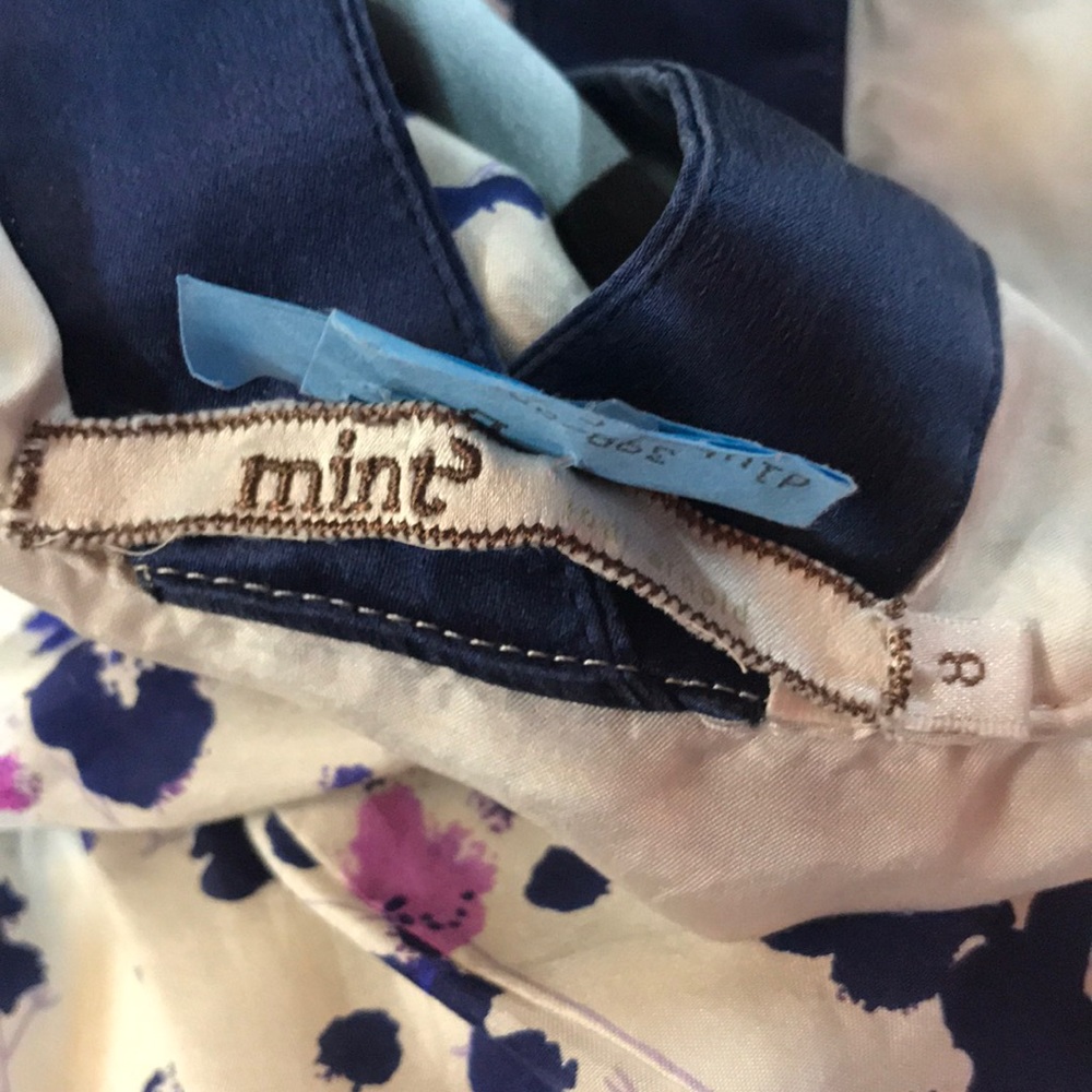 Mint 100% Silk Patchwork Dress 8 - image 5